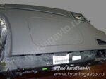 Перетяжка торпедо серой кожей Porsche Cayenne