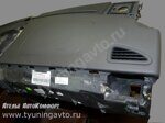 Перетяжка торпедо серой кожей Porsche Cayenne